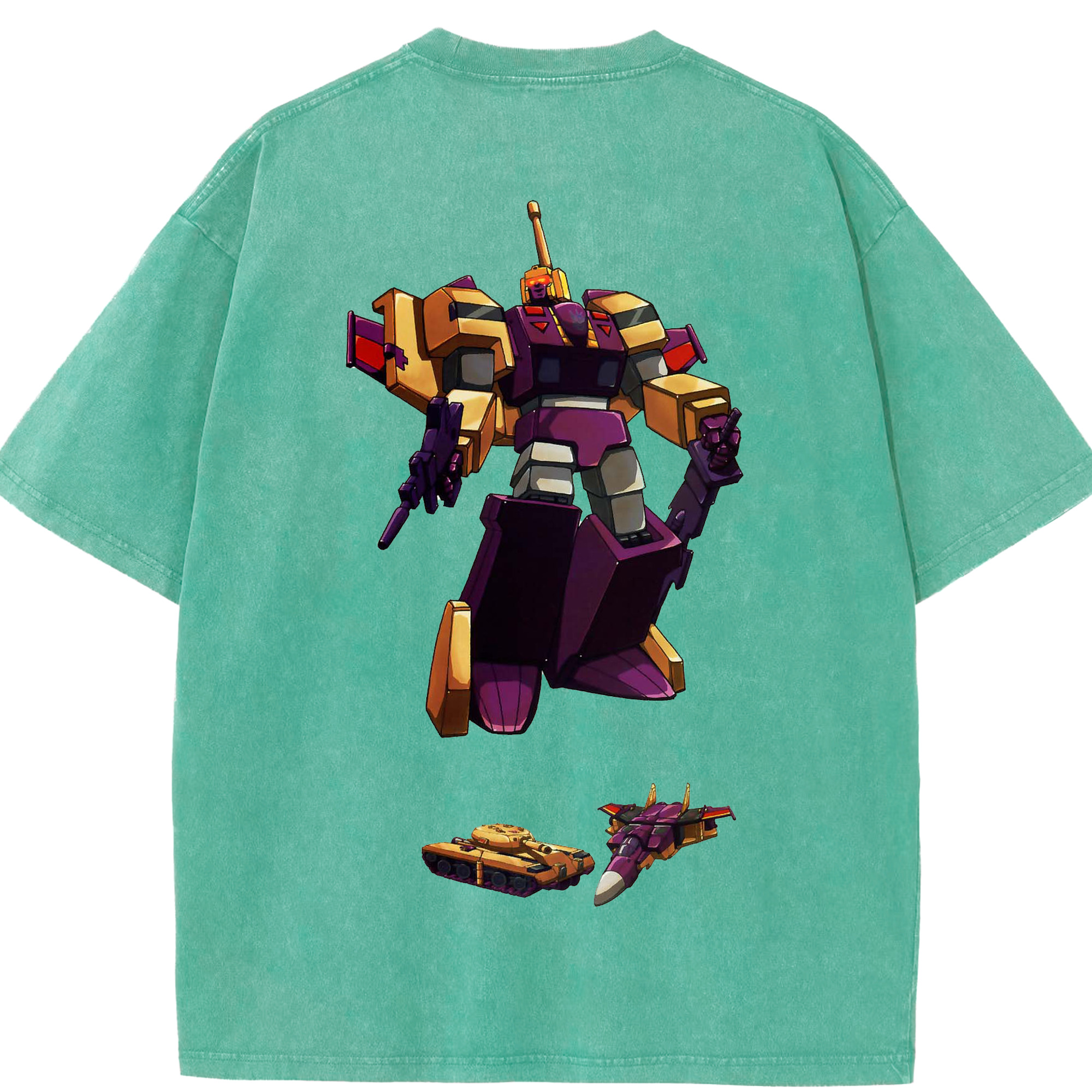 （画像用）  綿100% ヴィンテージ風 半袖Tシャツ（背面プリント）
